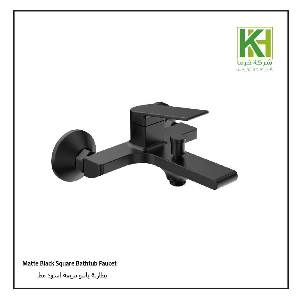 Picture of Matte Black Square Bathtub Faucet